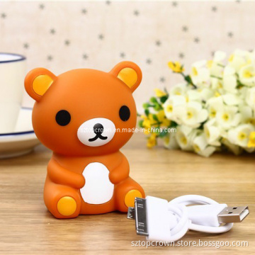 Cute Md-Bear Cartoon Portable Travel Charger Battery,Power Bank